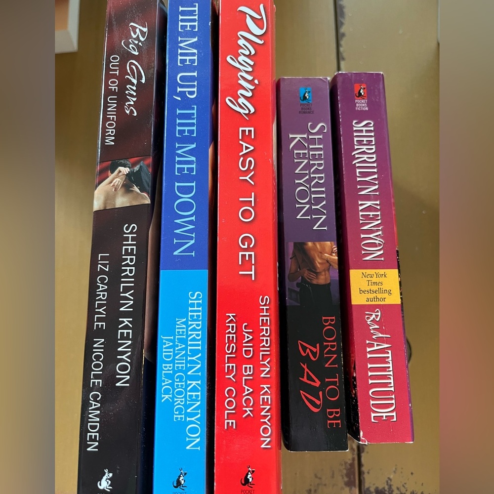 5 Sherrilyn Kenyon books/anthologies, erotic romance, BAD series